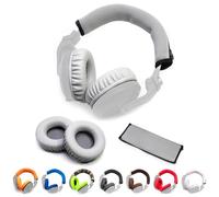 Voarmaks Thick Soft Protein Leather Ear Pads & Headband Cushion Cover Replacement Kits Compatible with Pioneer HDJ-X5 X5BT HDJ-X7 X7BT HDJ-X10 DJ Headset Headphone,with Memory Foam Filling (GreyKits)