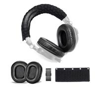 Voarmaks True Lambskin Ear Pads Pure Wool Headband Cushion Cover Kit Compatible with Audio Technica ATH M50X M50XBT M50RD M40X M30X M20X MSR7 SX1 Headphone (Ture Lambskin Kit)