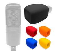 Voarmaks Windscreen Foam Mic Cover Compatible with Audio-Technica AT2020 AT2035 AT2040 AT2050 ATR2500 ATR2500X AT4040 AT4033A AT4050 BP40, 1 Pcs Rectangular Prism Microphone Pop Filter, Black