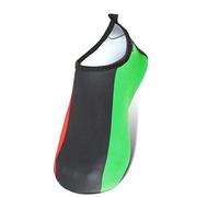 VOARYISA Water Shoes for Women and Men Quick-Dry Swim Beach Shoes for Outdoor Surfing Yoga Exercise Jamaica Flag Caribbean Reggae Rasta, Afro, 9.5-10.5 Women/8.5-9.5 Men