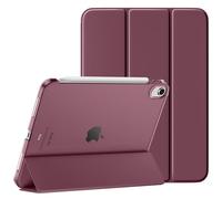 Vobafe Case for iPad Air 11 Inch Case (M4 2026/M3 2025/M2 2024), iPad Air 5/4 Generation 10.9" (2022/2020), Durability Protection, Translucent PC Back, Support Touch ID, Auto Wake/Sleep, WineRed