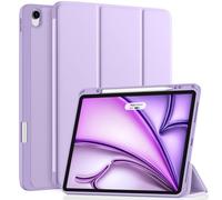 Vobafe Case for iPad Air 13 Inch M3/M2 (2025/2024) with Pencil Holder, Slim Folio Stand Protective Tablet Cover, Multi-Angle Viewing, Auto Wake/Sleep, Lavender