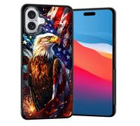 Vobber for iPhone 17 Case,Slim Anti-Scratch Architecture TPU Shockproof Protective Case Cover for iPhone 17 6.3" 2025,Eagle with American Flag
