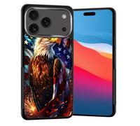 Vobber for iPhone 17 Pro Case,Slim Anti-Scratch Architecture TPU Shockproof Protective Case Cover for iPhone 17 Pro 6.3" 2025,Eagle with American Flag