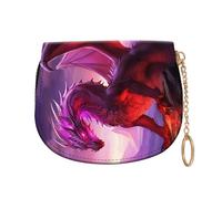 Vobber RFID Blocking Zip Around Wallet for Women with Detachable Strap, Cool Dragon, Wallet-B