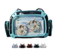 Vobomo Cat Ita Bag Pin Display Backpack for School Preppy Backpack for Girls Ita Crossbody with Insert Shoulder Bag, Blue-black, Kawaii