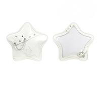 Vobomo Y2k Star Shape Shoulder Bag with Stars Pins Display Crossbody PU Leather Y2K Aesthetic Cute Handbag, White