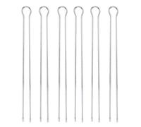 Vobor BBQ Grilling Fork - 6Pcs Metal BBQ Grilling Fork Sticks Skewer BBQ Grill Set Outdoor Picnic Camping Barbecue for Travel Camping Barbecue Picnic