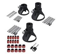 VOBOR Electric Grinder Locator Drill Holder - 29Pcs Rotary Multi-Tool HSS Router Drill Bits Cutting Guide Routers Attachment Kit Tool Accessory