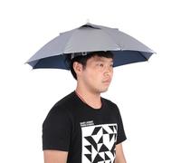 VOBOR Head Umbrella Hat, Sun Rain Protection Lightweight Umbrella Hat, Outdoor Handfree Umb-rella Hat with Elastic Bands for Golf Fishing Gardening (65CM X 39CM)