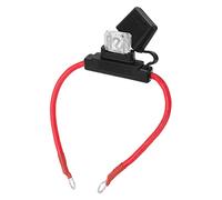 VOBOR Inline Fuse Holder - 1Pc 80A Standard PVC Blade Fuse Holder with 8AWG for 12-24V Vehicle Ship Car
