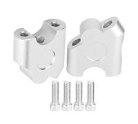 VOBOR Motorcycle Handle Bar Risers - 22mm Universal CNC Aluminum Alloy Handlebar Clamp Back Move Mount Adapter(Chrome)