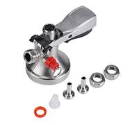 VOBOR Stainless Steel G-Type Keg, Stainless Steel G Type Keg Coupler Durable Draft Beer Dispenser Coupler Bar Home Wine Brew Tool with Air Valve