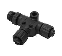 VOBOR T Connector for NMEA 2000, 3Hose Pipe Connector T-Piece Splitter Connector, M12 Thread IP67 Waterproof for Garmin Networks
