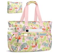VOBUKE XXL Family Beach Bag with Zip Large Swimming Bag Women's Wet Compartment Foldable Shopper Bag Beach Tote Bag Waterproof Beach Bags Men for Shopping Fitness Travel Pool