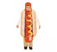 Vobumix 3d Sausage Costume Hot Dog Costume Cosplay Mascot One-piece Carnival Party Supplies for Holiday Dress Up Party