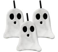 Vobumix 3pcs Ghost Hand Towels with Loop Halloween Kitchen Towels Cute Dish Towels for Drying Cleaning Cooking Wiping Holiday Parties