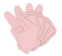 Vobumix Bachelorette Party Napkins 20 Pcs Ring Finger Napkins Pink Cocktail Napkins Paper Napkin Bachelorette Decorations,Bridesmaid Favors