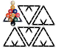 Vobumix Billiard Ball Rack, 6pcs Triangle Ball Rack Pool Table Ball Holder Positioning Rack Magic Ball Rack Billiard Accessory Magic Pool Rack