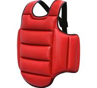 Vobumix Boxing Chest Guard Kickboxing Mma Muay Thai Body Protector Adjustable Strike Shield Martial Arts Upper Belly Ribs Protection Pad