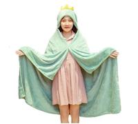Vobumix Cartoon Cape Blanket Wearable Hooded Blanket Office Nap Blanket Sofa Blanket Winter Lazy Shawl for Women and Men