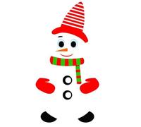 Vobumix Christmas Fridge Magnet Snowman Refrigerator Magnets Cartoon Bumper Decal Magnetic Decor Supply for Christmas Party