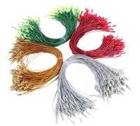 Vobumix Christmas Tree Ornament Hanger Strings 400pcs Christmas Ball Tag Cord Lanyards Christmas Tree Ornament Hanger Decorations