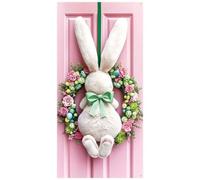 Vobumix Easter Background Decoration Happy Easter Banner Hanging Cloth Easter Door Background Cloth Bunny Tapestry for Easter Party