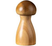 Vobumix Salt and Pepper Grinder Set Mushroom Wooden Pepper Grinder Sea Salt Grinding Bottle Base Set Refillable Spice Mill Wooden Salt Shaker