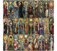 Vobumix Stained Glass Tarot Card Bookmarks 30pcs Adorable Tarot Card Design Page Markers Book Page Divider Aid Book Page Marking