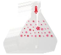 Vobumix Triangle Onigiri Packaging Bag 100pcs Disposable Onigiri Plastic Wrapper Bags Japanese Style Plastic Rice Ball Packaging Bag for Picnic