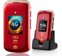 VOCA Big Button Flip Phone for Elderly | Dual Screen | Unlocked 4G LTE | Loud V