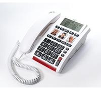 VOCA Big Button Telephone for Seniors, CP130 Amplified Telephone, Hands-Free Speaker, Hearing Aid Compatible, Loud Volume for Hard of Hearing & Visually Impaired - Dementia Aid for Elderly