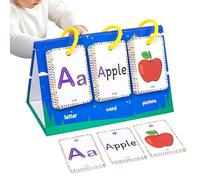 Vocabulary Cards, Learning Cards, Educational Material, Letter Recognition - Portable Toy for Home On the Go Preschool Children Girls Developing Skills