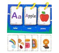 Vocabulary Flash Cards Educational - Kids Word Recognition Game, Bright Learning Cards | Travel Study Toy for Boys Girls Age 3-8 Preschool School Home Playtime + Cognitive Skills Growth