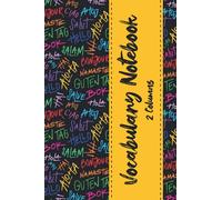 Vocabulary Notebook: A5 Notebook 2 Columns | Inspring Ideas | Typography | foreign languages | Word | Transcription | Translation: Vocabulary Journal, Vocabulary Notepad 120 page