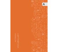 Vocabulary Notebook: B6 Small Notebook 3 Columns with Alphabetical A-Z Tabs Printed | Language Translation Process Design Orange