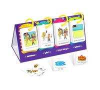 Vocabulary Word Cards, Flash Cards With Words On The View Of The Kindergarten | Educational Cards For High Frequency Words | Dry-Erase , Colour Coded And Riu