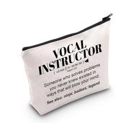 Vocal Instructor Appreciation Cosmetic Bag Music Vocal Gift Vocal Coach Gift Voice Lessons Gift Vocal Teacher Makeup Zipper Pouch (Vocal Instructor UK)