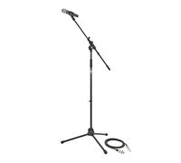 Vocal Microphone with Boom Stand and Cable