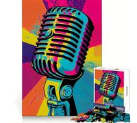 Vocal Virtuosity Pop Mic 1000 Piece Jigsaws for Adults Puzzle Memory Power Serene Activity Seamless Fit Holiday Present (50x75cm)