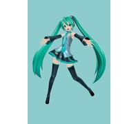 Vocaloid 3D Hatsune Miku Green background 6x9 Lined Journal Notebook 120 Lined pages