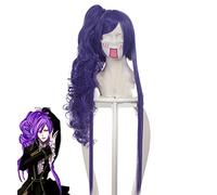 VOCALOID GACKPOID Gakupo Cosplay Wigs Purple Long Curly High-temperature Fiber Synthetic Hair Peruca Anime Costume Wig KUZZ69380