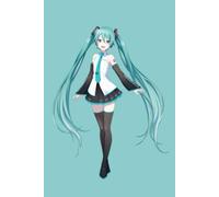 Vocaloid Hatsune Miku 6x9 Lined Journal Notebook 120 Lined pages
