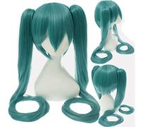 VOCALOID Hatsune Miku Sakura Snow Senbonzakura Two Ponytails Wig Cosplay Costume Long Synthetic Hair Halloween Party Wigs 13