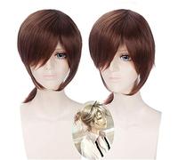 Vocaloid Kagamine Rin/Kagamine Len Short Brown Heat Resistant Hair Kagamine Len Cosplay Costume Wigs + Wig Cap