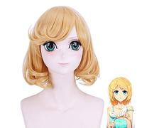Vocaloid Kagamine Rin Wig Cosplay Costume Women Short Heat Resistent Synthetic Hair Halloween Party Role Play Wigs PL-511