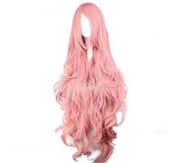 Vocaloid Megurine Luka Women Pink Long Wave Curly Wig Cosplay Costume Heat Resistant Synthetic Hair Party Cosplay Wigs