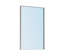 VocalStar Silver Bathroom Mirror, 18 x 26 Inch Square Corner Rectangle Nickel Metal Framed Bathroom Vanity Mirrors for Wall Modern, 1/4-inch Shatterproof Glass | Ultra-Flush Hanging