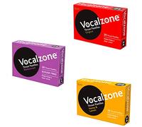 Vocalzone Pastilles Multipack 3 x 24. Honey Lemon, Blackcurrant & Original.